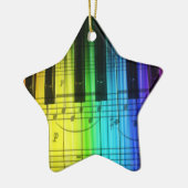 Ornement coloré de clavier de piano (Gauche)