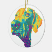 Ornement coloré de weimaraner (Gauche)