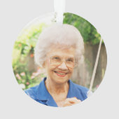 Ornement commémoratif acrylique personnalisé (dos)