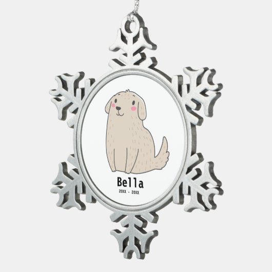 Ornement commémoratif de chien personnalisé, garde (Vue impression)