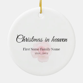 Ornement commémoratif de Noël au ciel