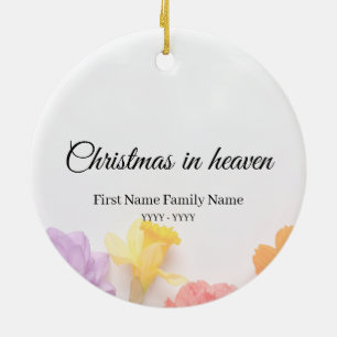 Ornement commémoratif de Noël au ciel
