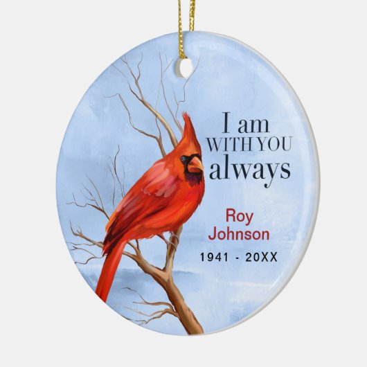 Ornement commémoratif de Noël du cardinal (Gauche)