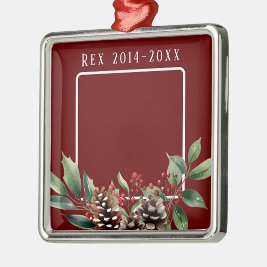 Ornement commémoratif de Noël pour animaux de comp (Gauche)