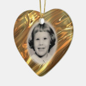 Ornement commémoratif de photo personnalisable (Gauche)