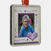 Ornement commémoratif de souvenir de Noël de photo (Droite)