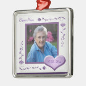 Ornement commémoratif de souvenir de Noël de photo (Gauche)