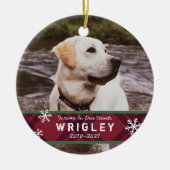 Ornement commémoratif des animaux de compagnie pou (Devant)