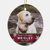 Ornement commémoratif des animaux de compagnie pou (Gauche)