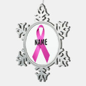 Ornement commémoratif du cancer du sein (Vue impression)
