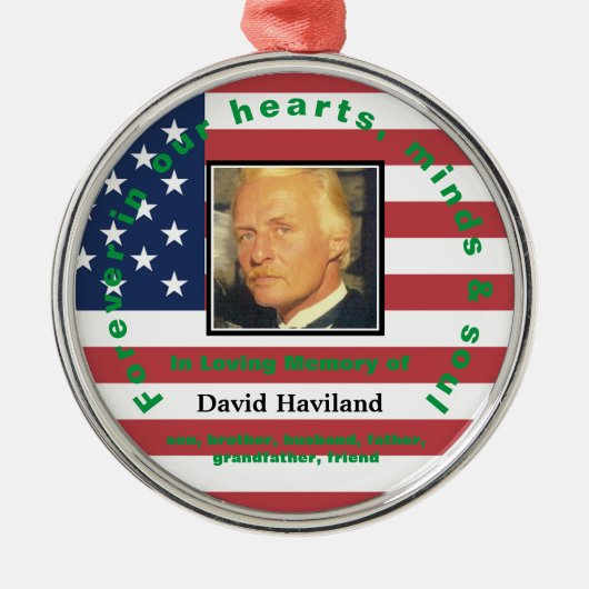 Ornement commémoratif du drapeau américain HAMbWG (Devant)