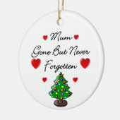 Ornement commémoratif en céramique d'arbre de Noël (Gauche)