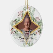 Ornement commémoratif or et fleuri (Droite)