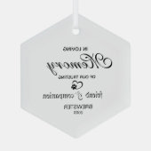 Ornement commémoratif pour animaux de compagnie -  (Verso)