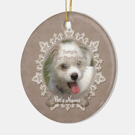 Ornement commémoratif pour animaux de compagnie en (Gauche)