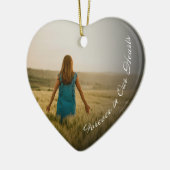 Ornement commémoratif - Pour toujours dans nos coe (Gauche)