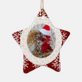 Ornement - coq de Père Noël (Droite)