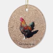 Ornement Coq en or (Gauche)