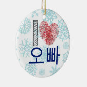 Ornement coréen d'amant de 오빠 d'Oppa d'amour du (Droite)