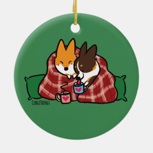 Ornement Corgi Snuggles (Dos)