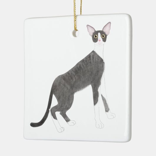 Ornement Cornish Rex (Gauche)