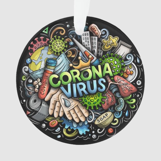 Ornement Coronavirus (devant)