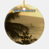 Ornement : Coucher de soleil de Lahaina #1 (Cercle (Dos)