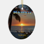 Ornement : Coucher de soleil Waikoloa #1 (Cercle) (Droite)