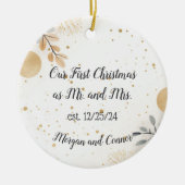 Ornement Couples personnalisés, Noël personnalisé (Devant)