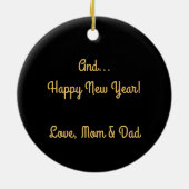 Ornement Cowboy Et Longhorn Steer En Céramique (Dos)