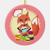 Ornement culinaire de Noël de boulangerie de chef (Devant)