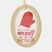 ornement culinaire de Noël de cuisson de gant (Dos)