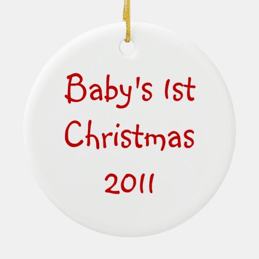 Ornement Customisé de Noël bébé (Dos)