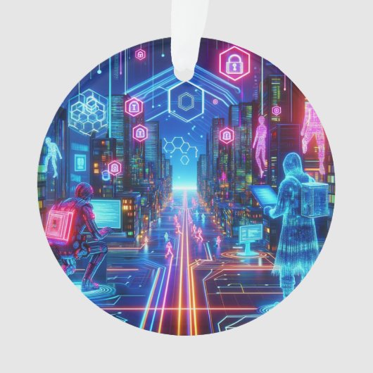 Ornement Cyber Cityscape (devant)