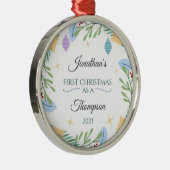 Ornement d'adoption Personnalisé comme premier Noë (Droite)