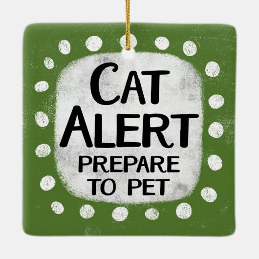 Ornement d'alerte de chat (Dos)