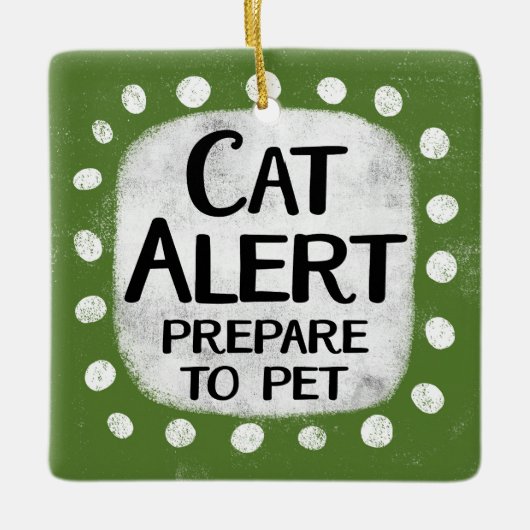 Ornement d'alerte de chat (Devant)