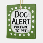 Ornement d'alerte de chien (Gauche)