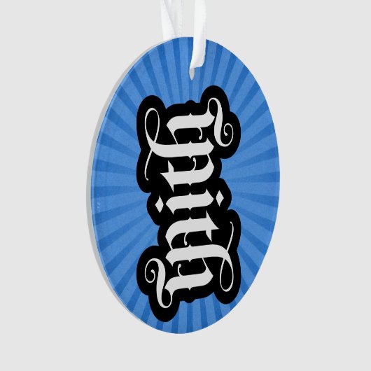 Ornement d'ambigramme FlipScript (cercle) (devant)