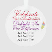 Ornement d'amitié amusante (dos)