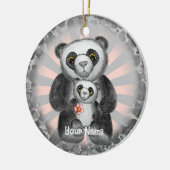 Ornement d'amour d'ours panda (Gauche)