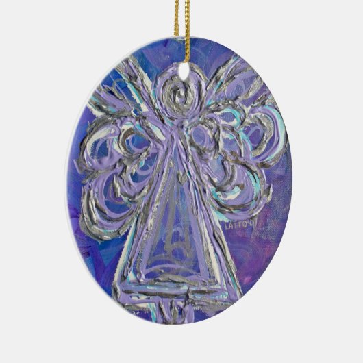 Ornement d'ange d'argent pourpre (Droite)