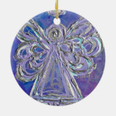 Ornement d'ange d'argent pourpre (Dos)