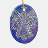 Ornement d'ange d'argent pourpre (Dos)