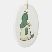 Ornement d'ange de Noël de Styracosaurus (Droite)