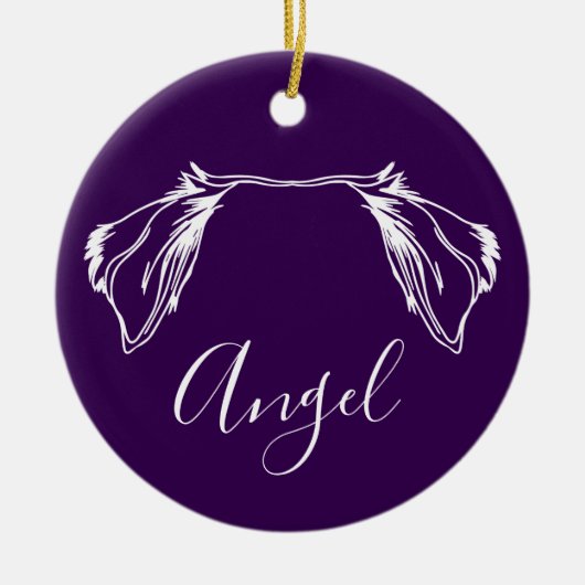 Ornement d'ange (empreintes de pattes) (Devant)