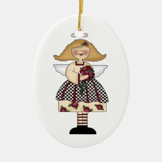 ornement d'ange rose (Devant)