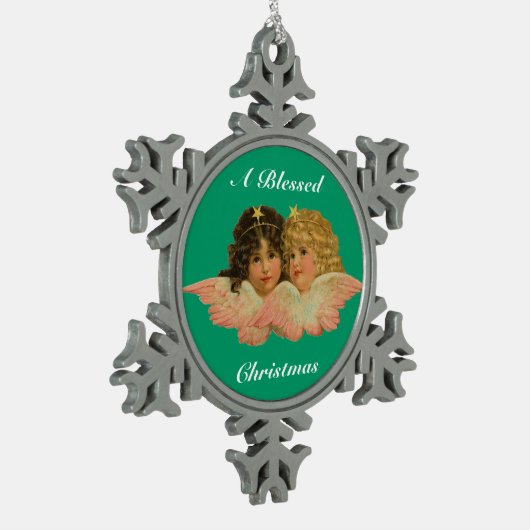 Ornement d'anges de flocon de neige (Gauche)