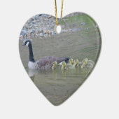 Ornement d'animal des bébés 3 d'oie du Canada (Gauche)