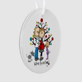 Ornement dans l'expectative d'acrylique de fille (devant)